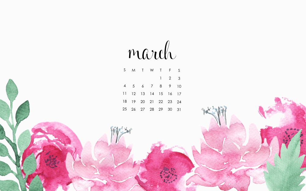 March Desktop Calendar Free Download Marion Avenue